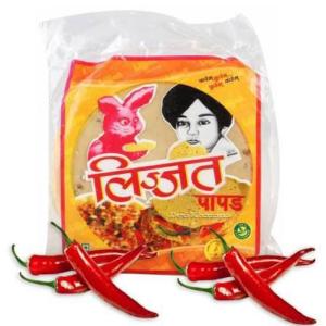 Lijjat red chili papad 1x20x200g