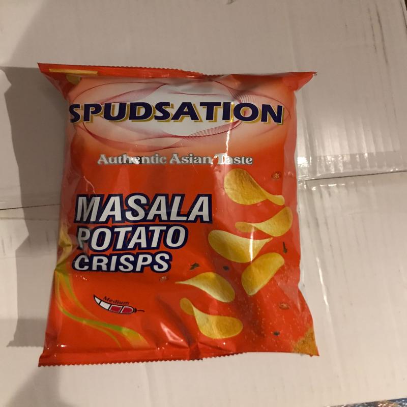 Masala potato chips 20 x 120 Gm