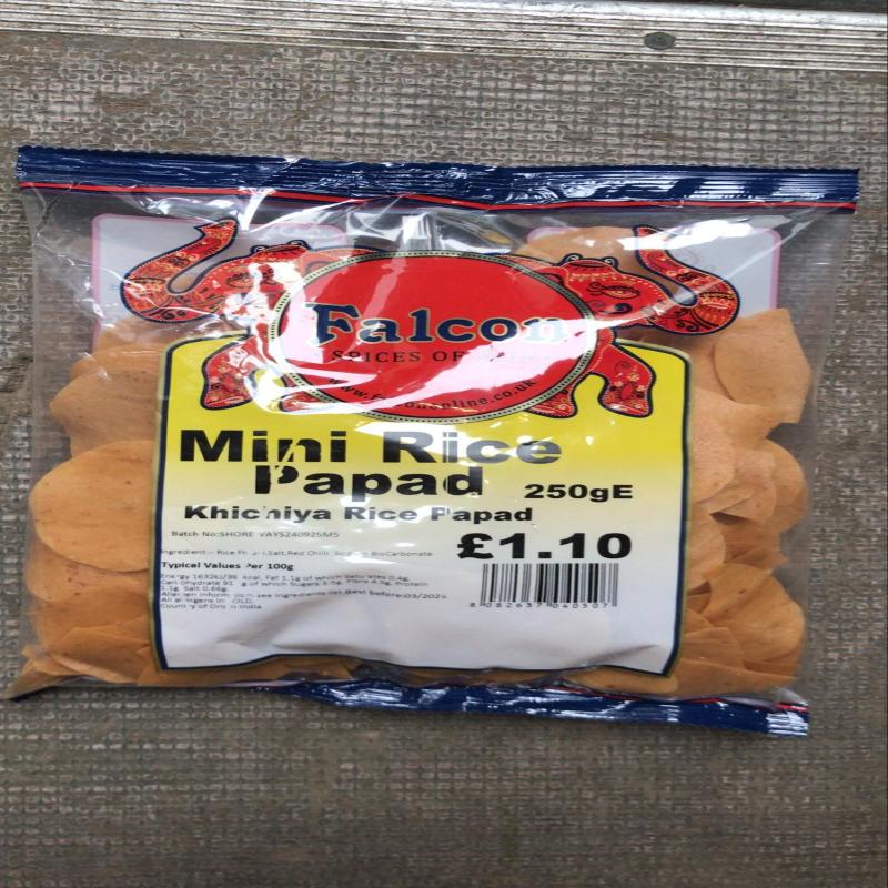 Mini Rice Papad - 250 Gm Pack of 10