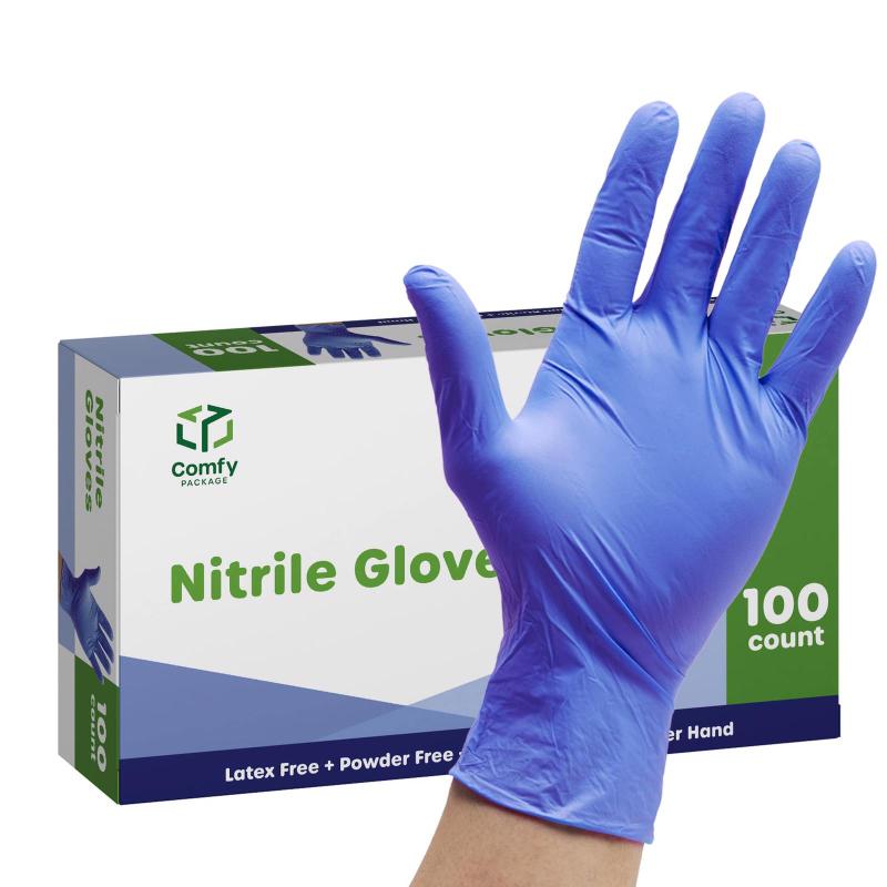 Medium Blue Gloves  - 100 Pc.