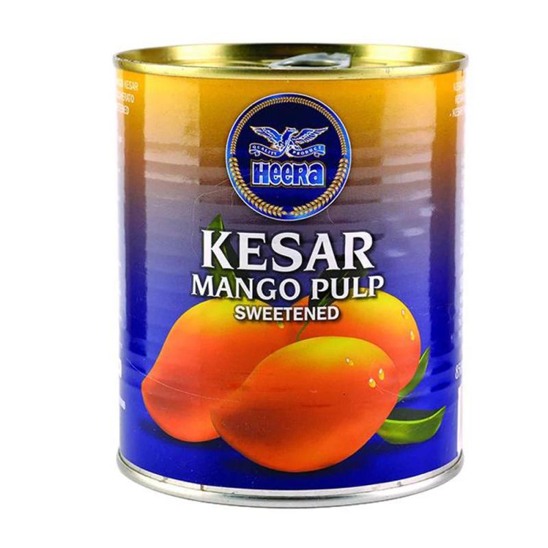 Heera Kesar Mango Pulp (Sweetened) 850 Gm - Pack of 6